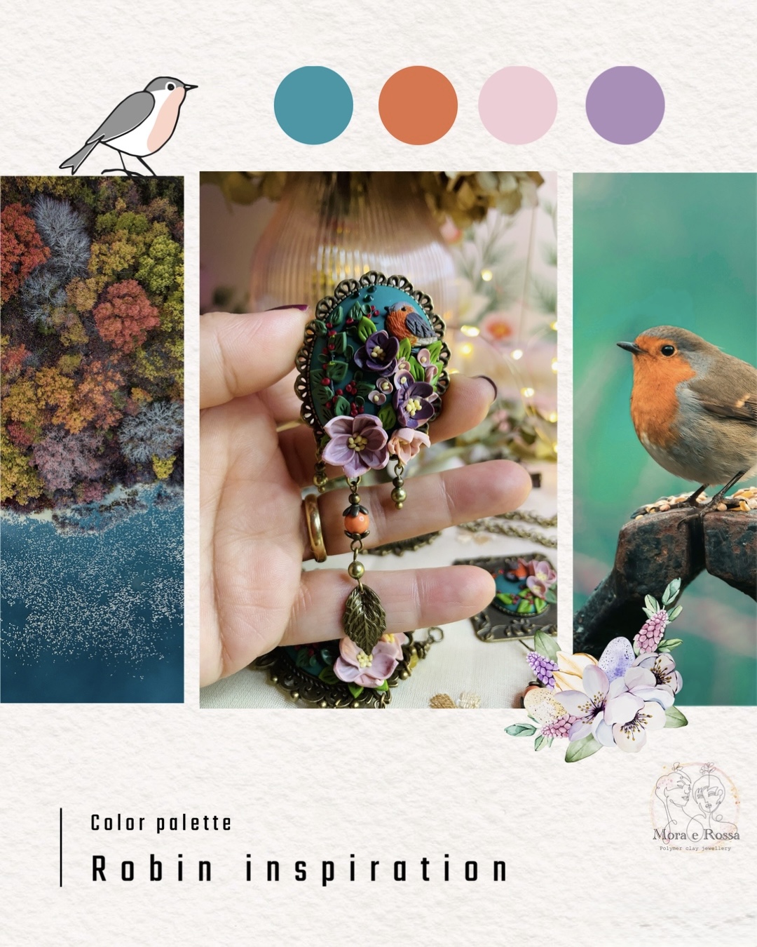 Ritratti illustrati di fantasia e creazioni di gioielli in argilla polimerica Rossana Ghiani Illustratrice e Creativa