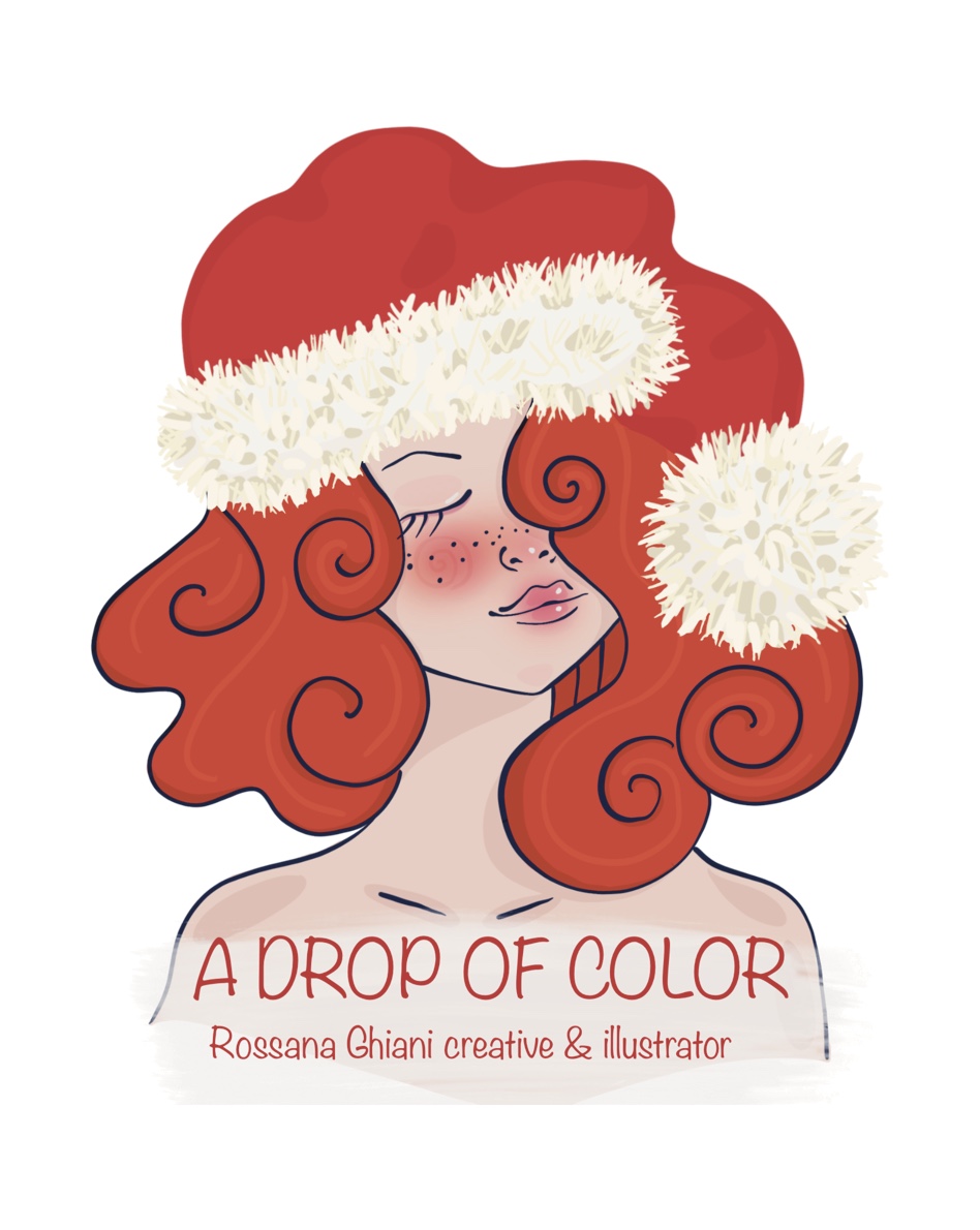 Buon Natale logo a deop of color natalizio